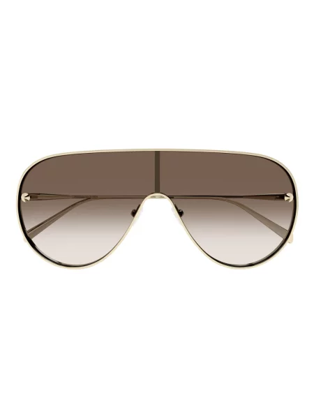 Okulary przeciwsłoneczne Alexander Mcqueen żółte