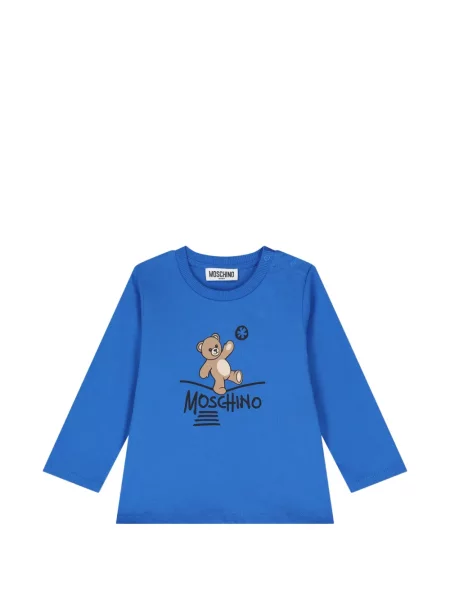 Koszulka dziecięca Moschino niebieska