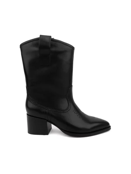 Buty do kostki Adrianna Feretti skórzane czarne