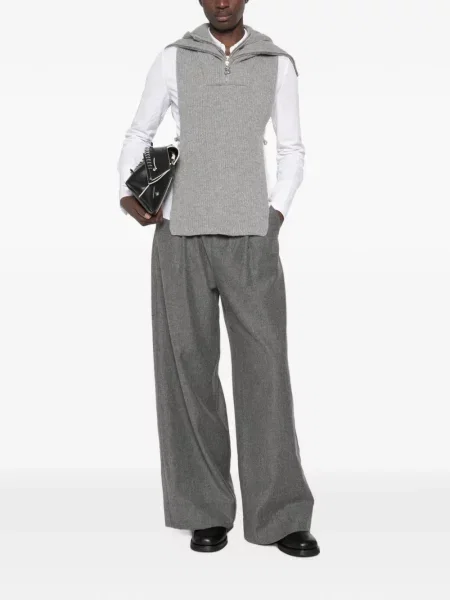 Pulover Sportmax cu glugă gri