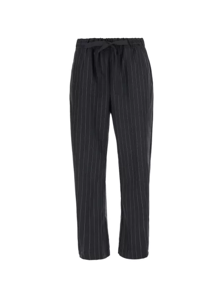 Pantaloni Semicouture conici cu cordon gri