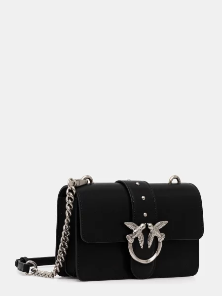 PINKO Geantă de umăr LOVE ONE MINI' negru