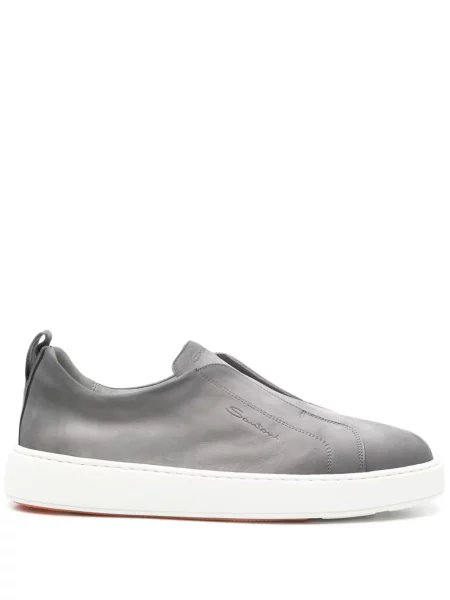 Sneakerși Santoni gri