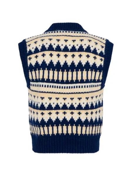 Vestă Dsquared2 din jacard albastru