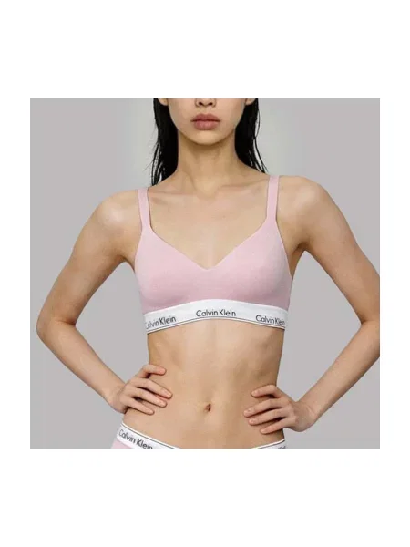 Bralet Calvin Klein Jeans modalovy ružová