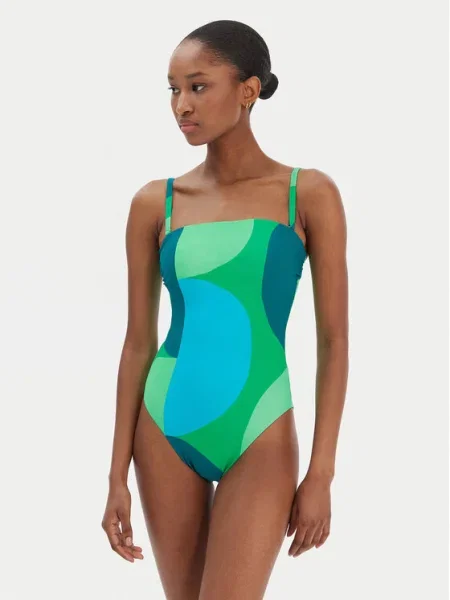 Seafolly Costum de baie Sorrento verde
