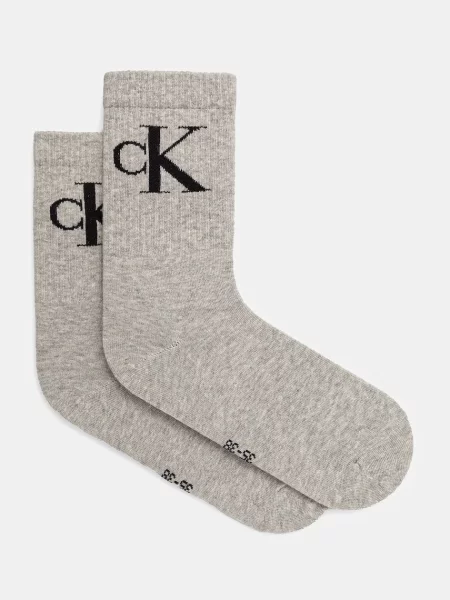 Calvin Klein Jeans ponožky s bavlnou šedé