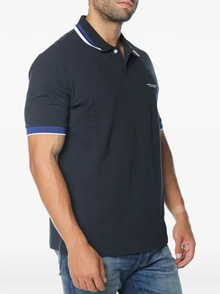 Polo Armani Exchange με σχέδιο μπλε