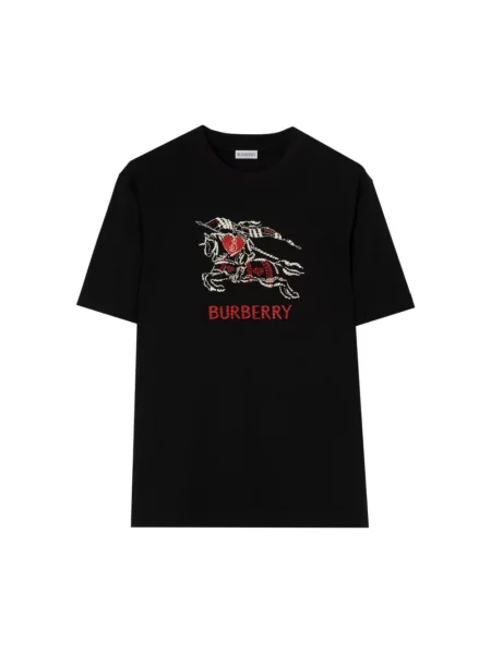 Koszulka Burberry w serca czarna