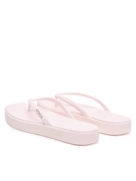 Žabky Crocs Miami Square Flatform Flip Svetloružová