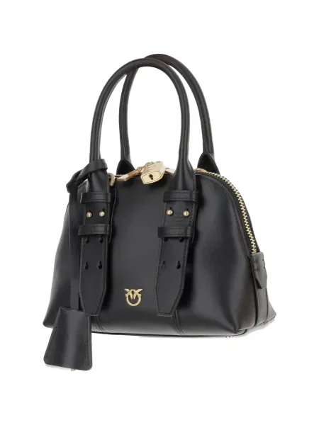 Geanta de piele Pinko din piele negru