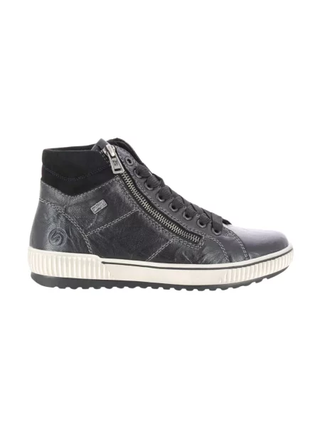 Sneakersy Remonte skórzane czarne