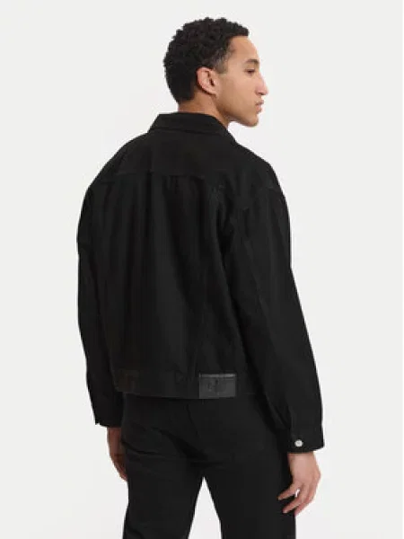 Klasická džínsová bunda Calvin Klein Jeans čierna