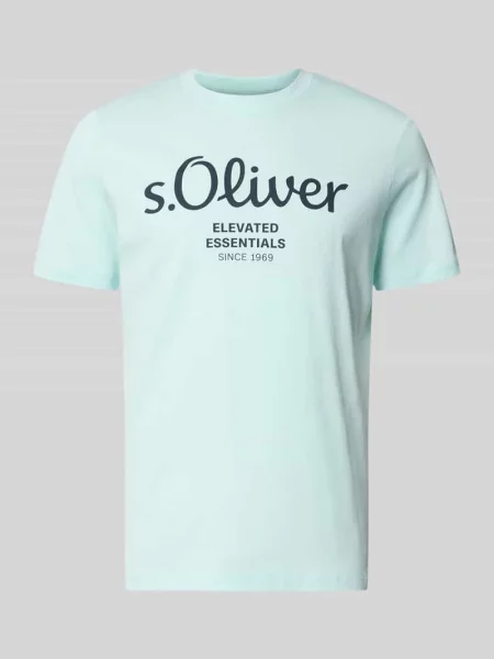 T-shirt o kroju regular fit z czystej bawełny S.oliver Red Label
