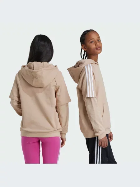 Дитяче Худі adidas Adicolor бежевий