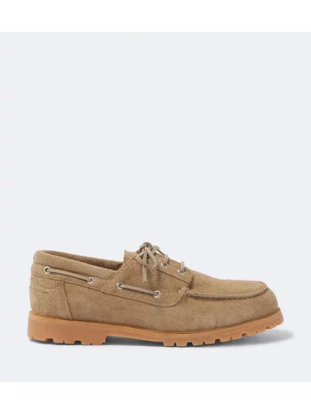 Pantofi loafer Studio Nicholson din piele de căprioară bej