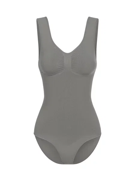 Cfab Alakformáló body Tank Bodysuit Sculpting Shapewear mit Slip grafit