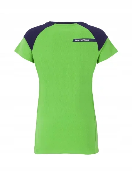 Dziecięca koszulka tenisowa Tecnifibre F1 Stretch T-shirt zielona