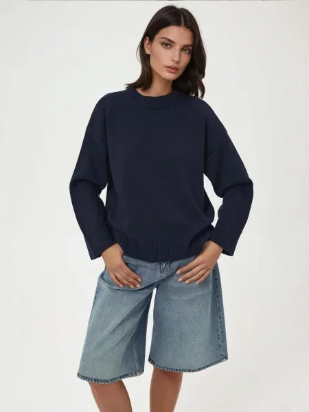 Hiccup Pulover Pullover kobalt modra