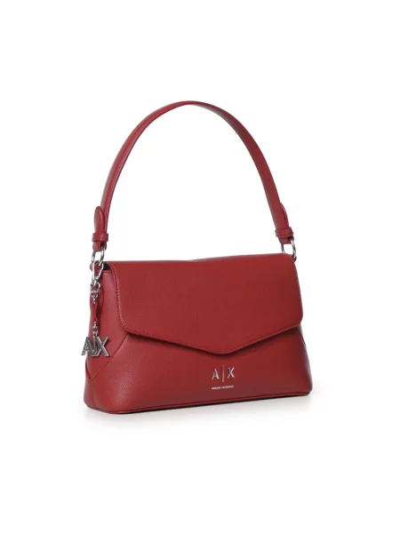 Torebka Armani Exchange skórzana czerwona