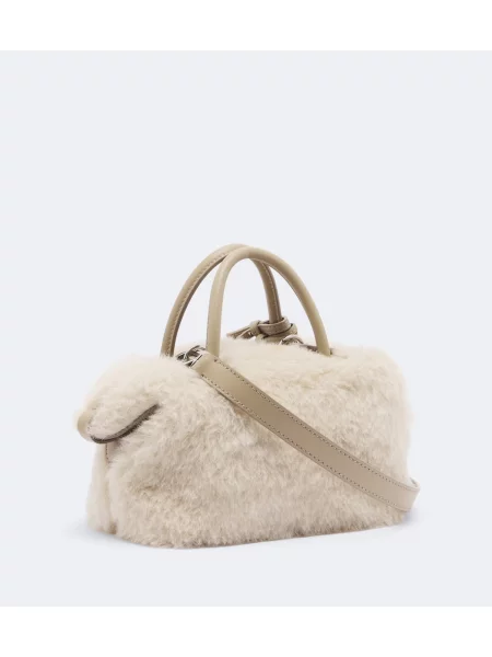 Ursuleț de pluș top Max Mara din piele bej
