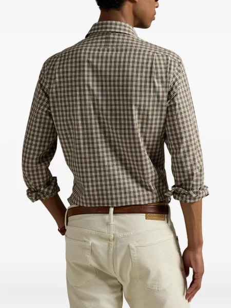 Ριγέ polo Polo Ralph Lauren με κουκούλα με αυτόγραφο λευκό