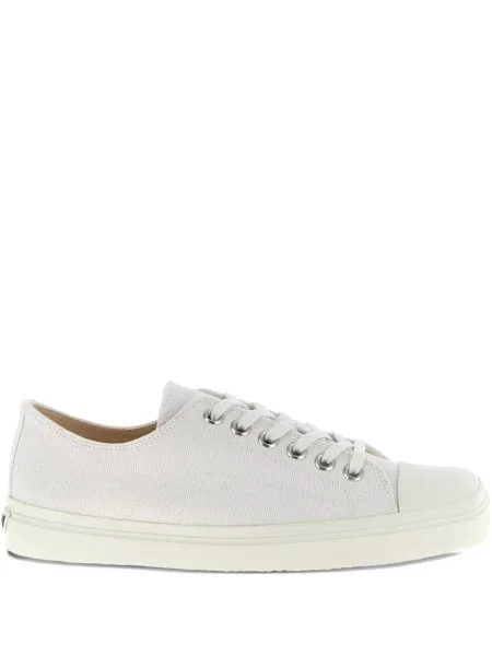 Sneakerși Moschino din canvas alb