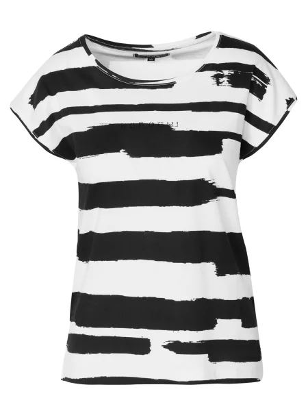 KOROSHI Tricou negru alb