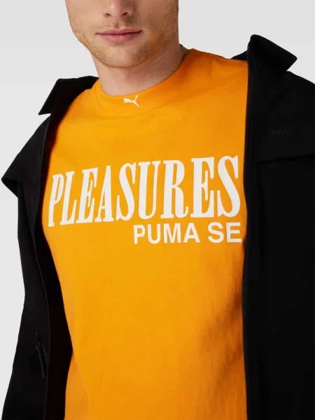 T-shirt z nadrukiem z logo Puma pomarańczowa