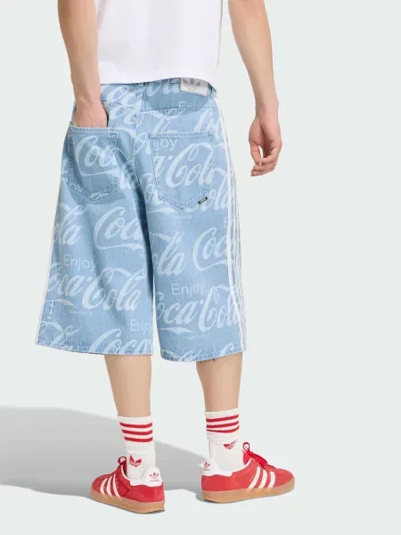 Джинсовые шорты Adidas синие