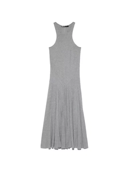 Rochie midi Bimba Y Lola fără mâneci melange gri