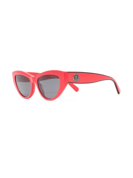 Saulės akiniai Moncler Eyewear raudona