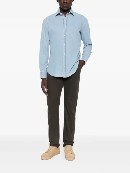 Cămașă Eleventy lungă albastru