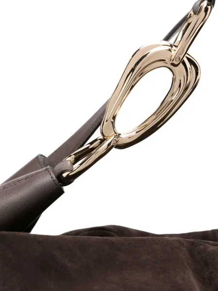 Geanta de piele Zimmermann din piele de căprioară maro