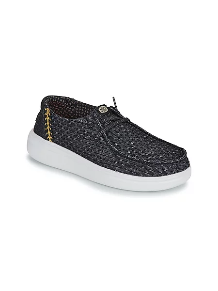 Platno hlačke slip Heydude črna