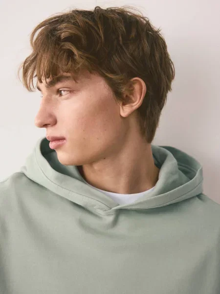 Bluza cargo z bawełny zieleń Teen XL MANGO TEEN miętowa