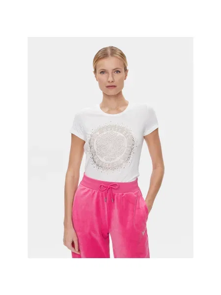 Guess Póló Camelia Slim Fit fehér