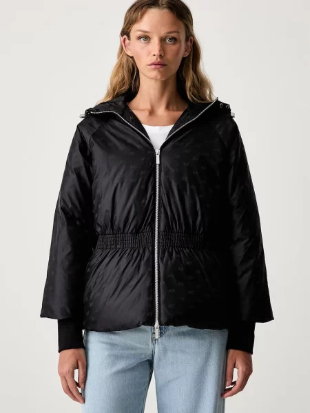 Armani Exchange jachetă scurtă pentru femei negru