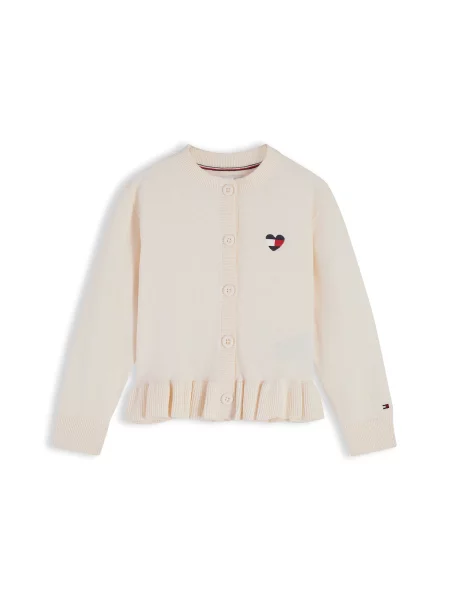 TOMMY HILFIGER Geacă tricotată / bleumarin / roșu bej