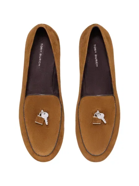 Papuci de casă Tory Burch maro