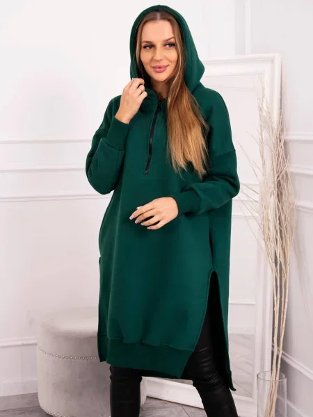 Hanorac Kesi cu crăpătură verde