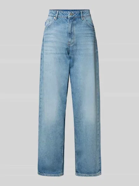 Jeansy w kroju loose fit z czystej bawełny model LENI' Hugo Blue niebieskie
