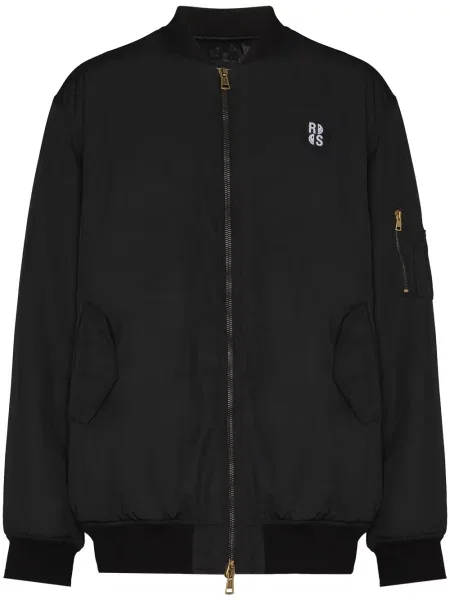 Geacă bomber Raf Simons cu imagine negru