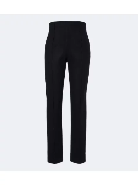Pantaloni Alaïa de lână negru