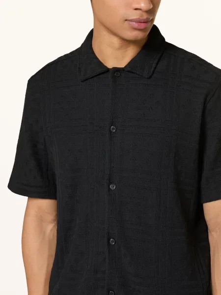 Les Deux Sweter Z Dzianiny Hector Loose Fit schwarz czarny