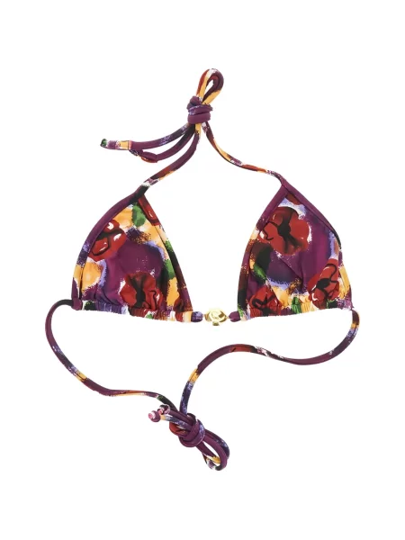 Bikini Reina Olga cu model floral cu imagine violet
