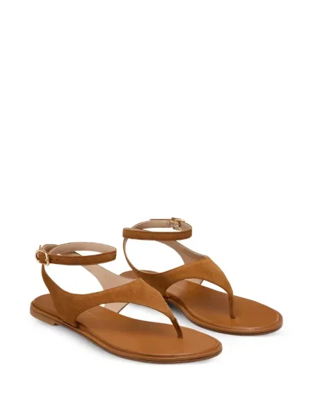 Szarvasbőr szandál Stuart Weitzman barna
