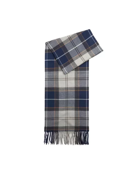 Barbour szalik Galingale multicolor wzorzysty szara