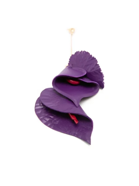 Cercei Pucci cu model floral auriu