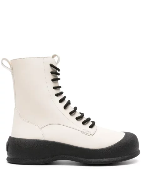 Botine Bally cu șireturi din piele